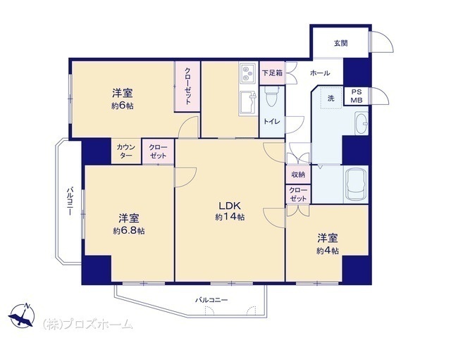 間取図/区画図:図面と異なる場合は現況を優先
