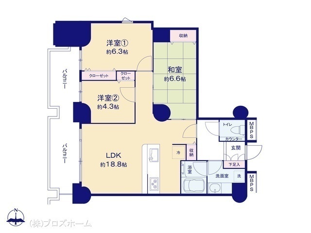 間取図/区画図:図面と異なる場合は現況を優先