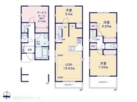 間取図/区画図:図面と異なる場合は現況を優先